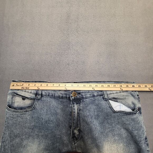 Rocawear Jeans Mens 40x29 Blue Slim Fit Straight Leg Denim Hip Hop Y2K - Picture 10 of 12